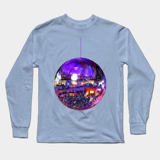 Dazzling Disco Ball Long Sleeve T-Shirt by Art by Deborah Camp